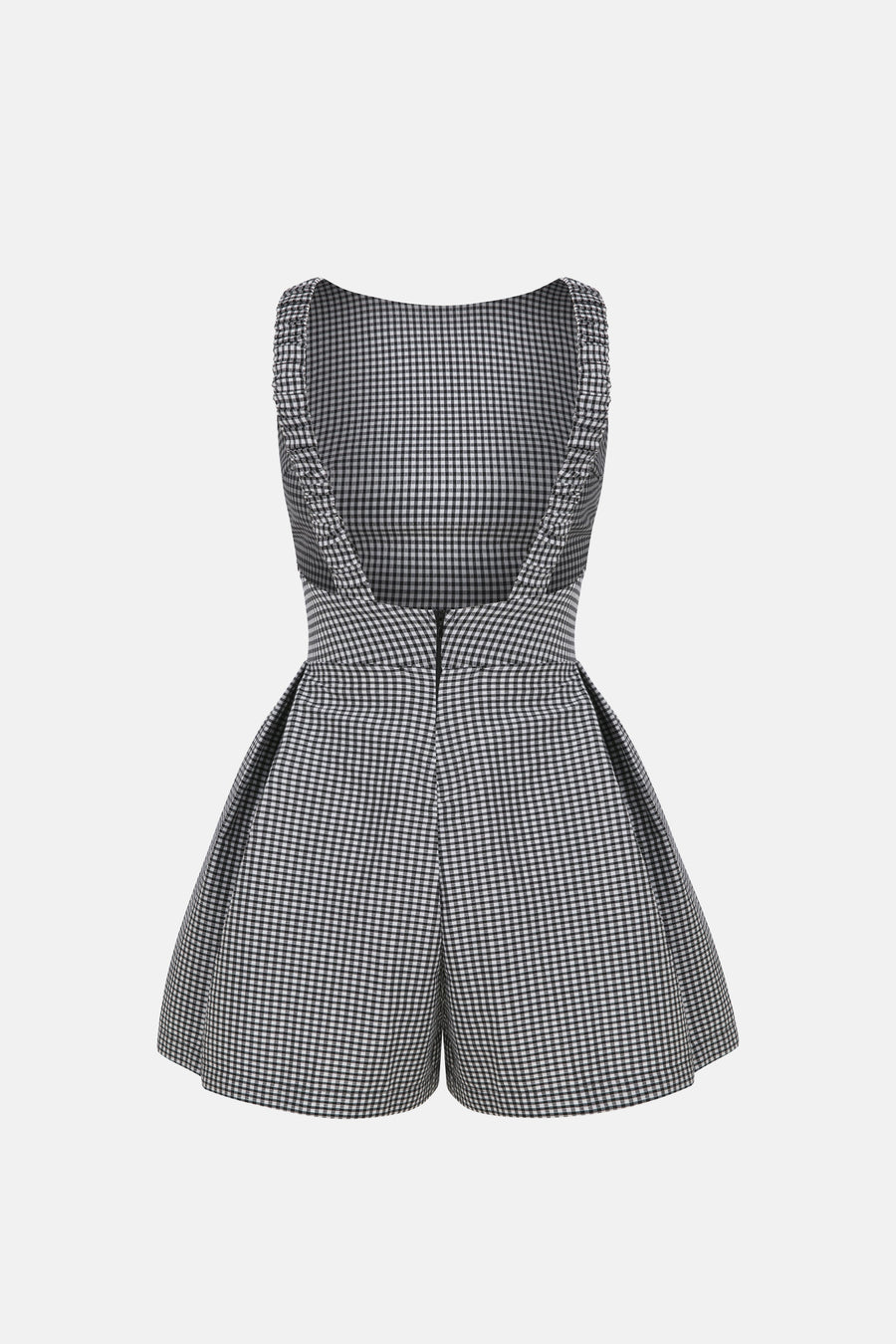 ALICE OVERALL / BLACK AND WHITE GINGHAM