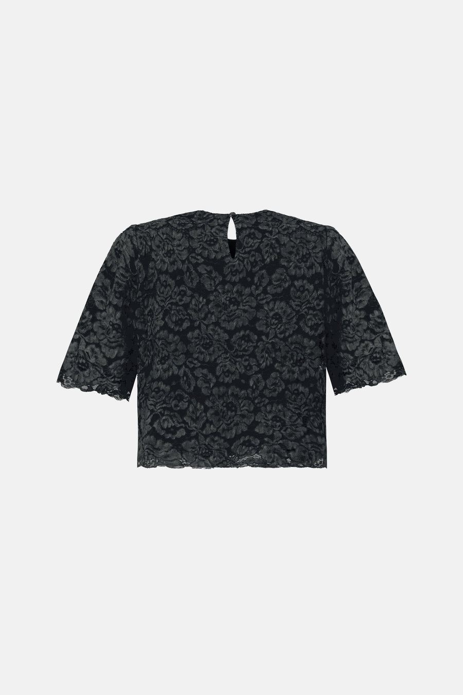 RIONA LACE BLOUSE / DARK GRAY