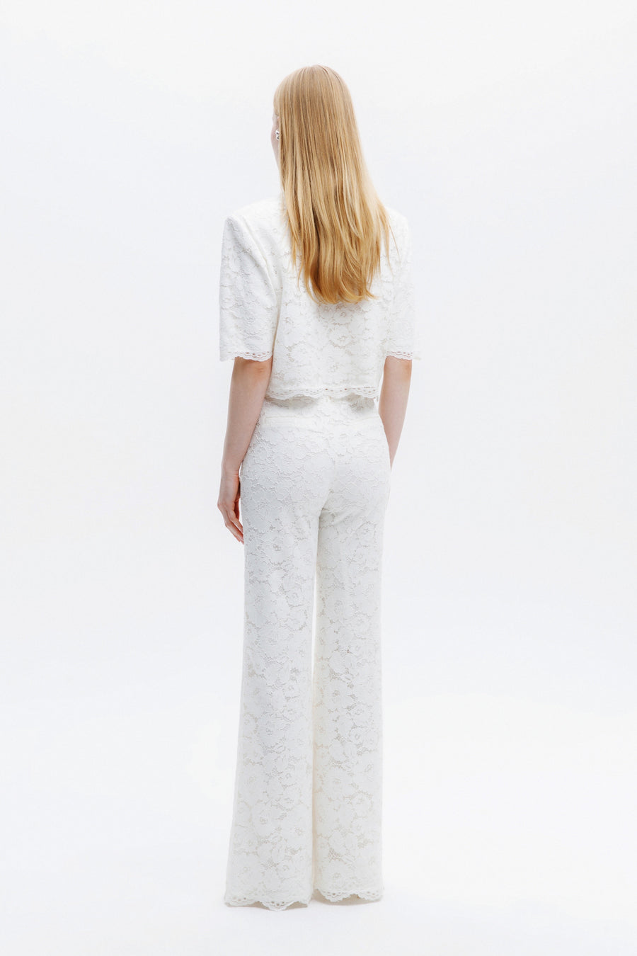 RIONA LACE TROUSERS / ECRU