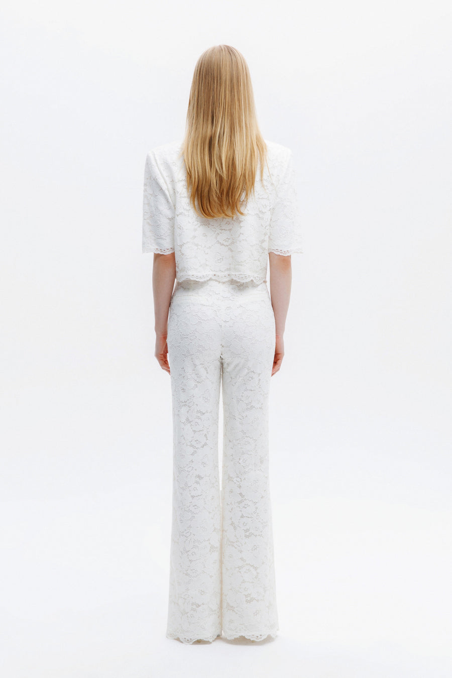 RIONA LACE TROUSERS / ECRU