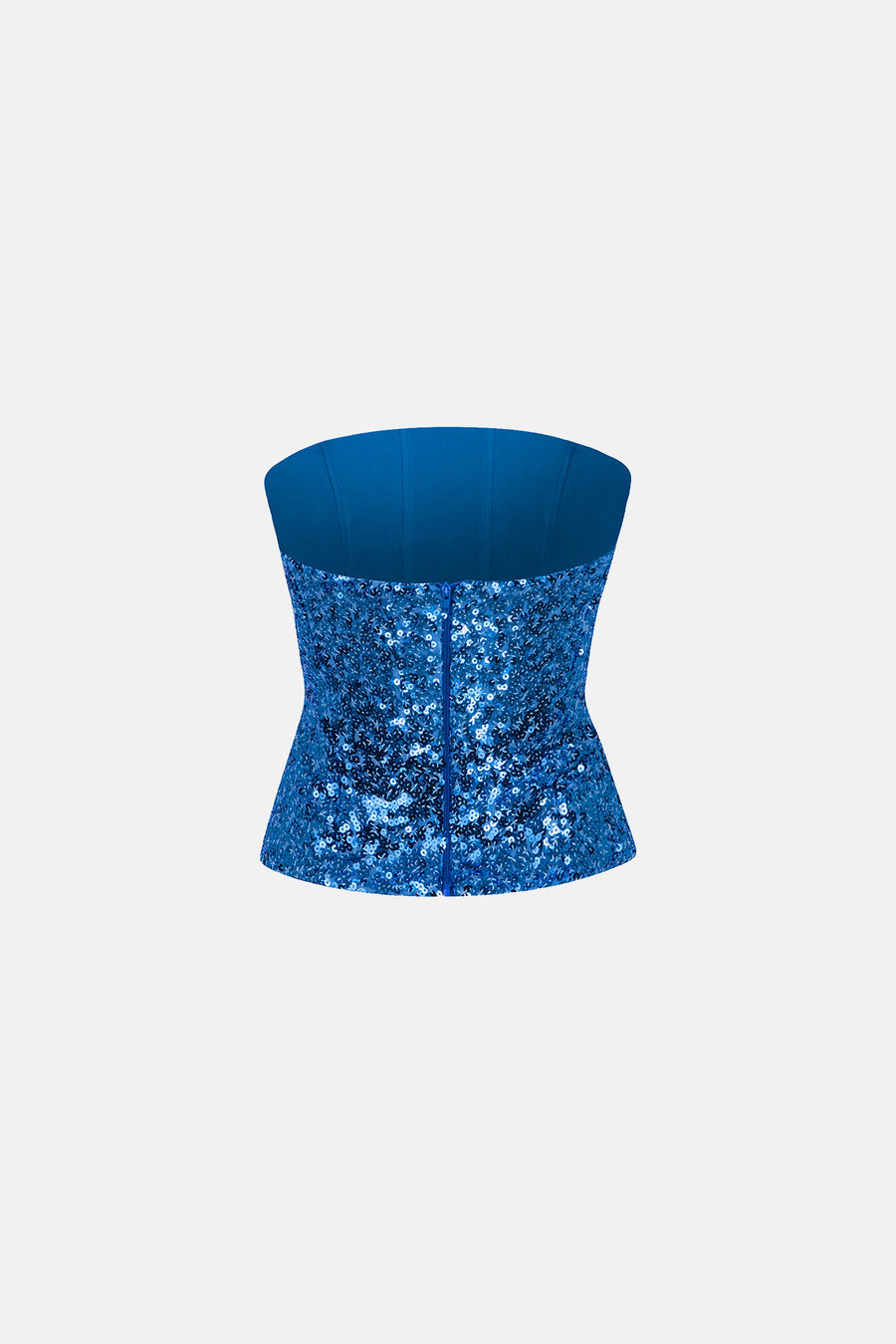 ALLURE BUSTIER / BLUE SEQUINED