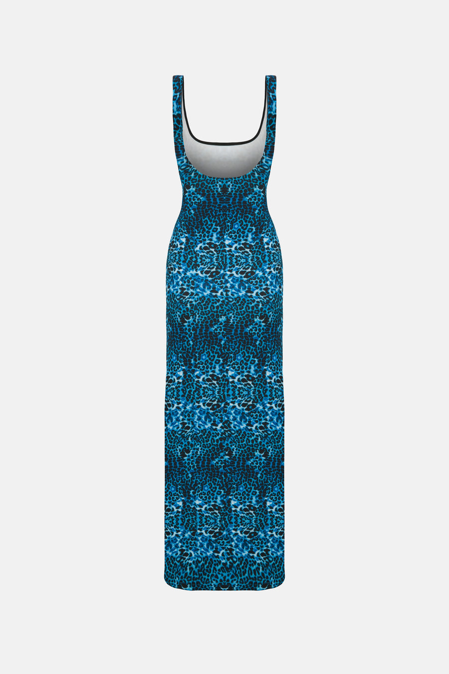 ALORA DRESS / BLUE LEOPARD PATTERN