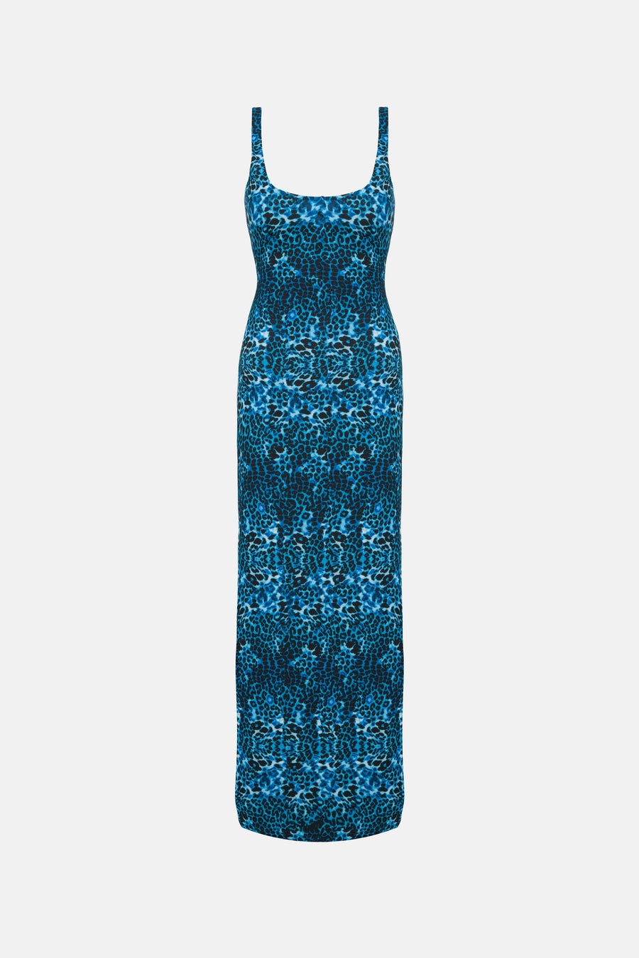 ALORA DRESS / BLUE LEOPARD PATTERN