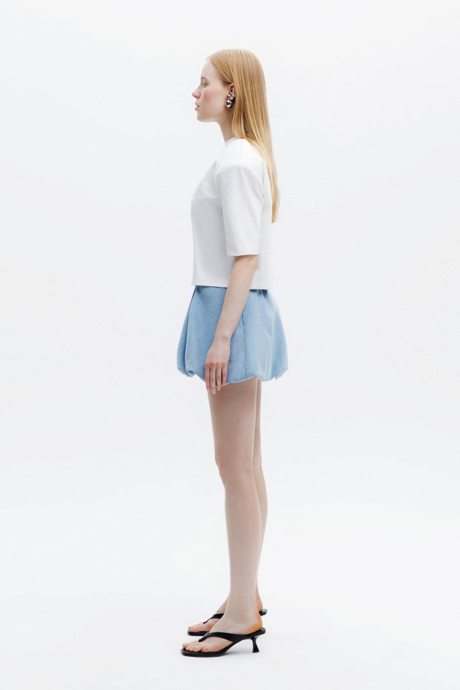 NANCY BALLOON SKIRT / BLUE DENIM