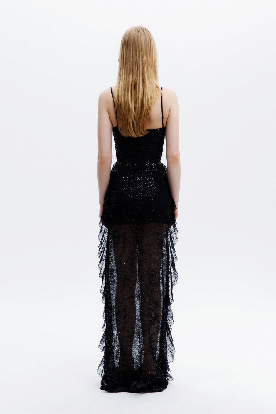 MARYANNE DRESS / BLACK SEQUINED
