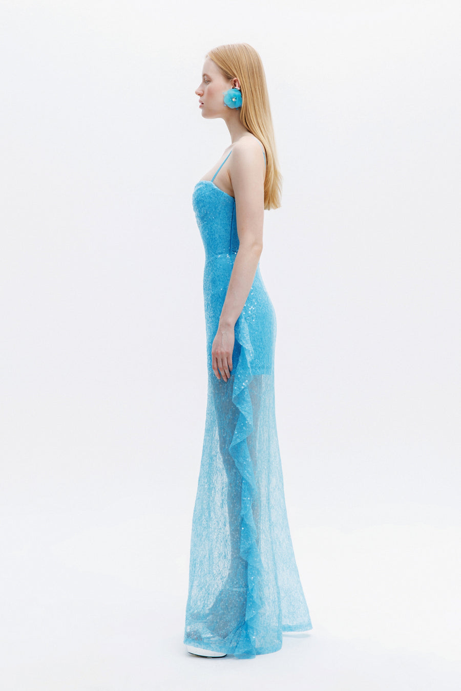 MARYANNE DRESS / TURQUOISE SEQUINE