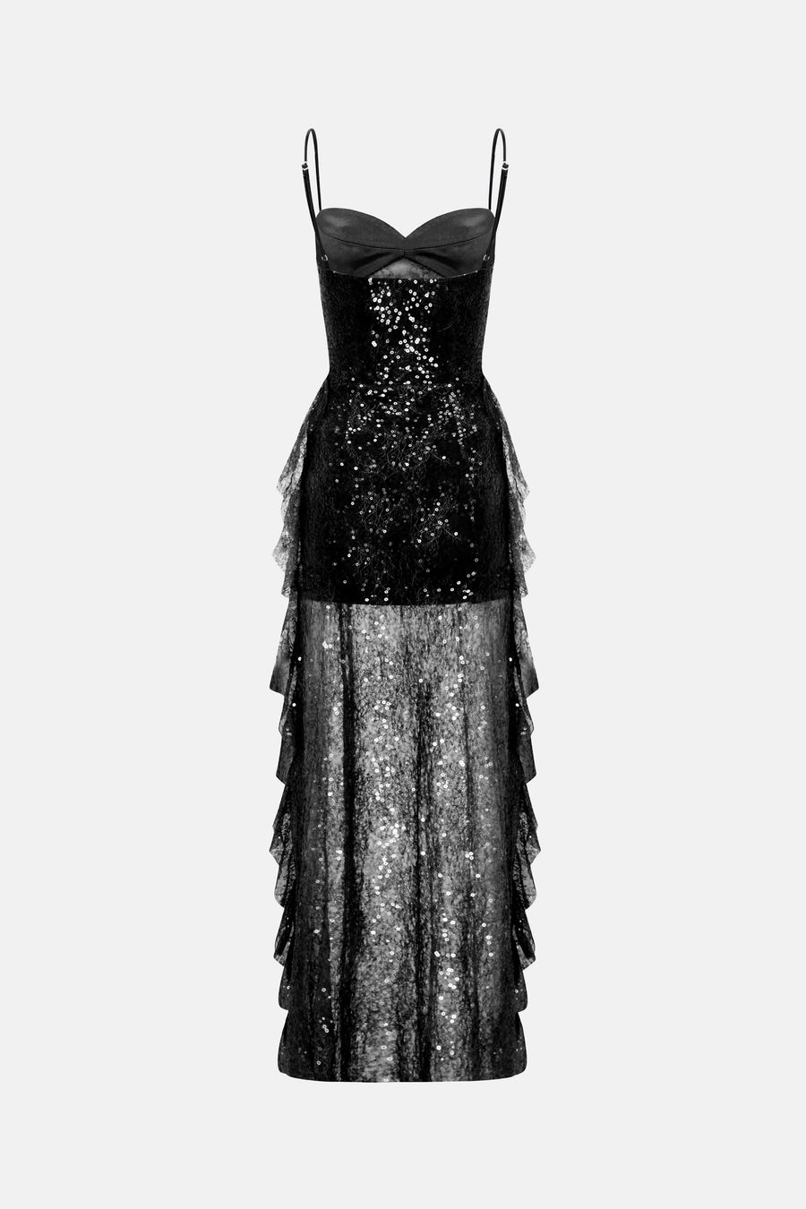 MARYANNE DRESS / BLACK SEQUINED