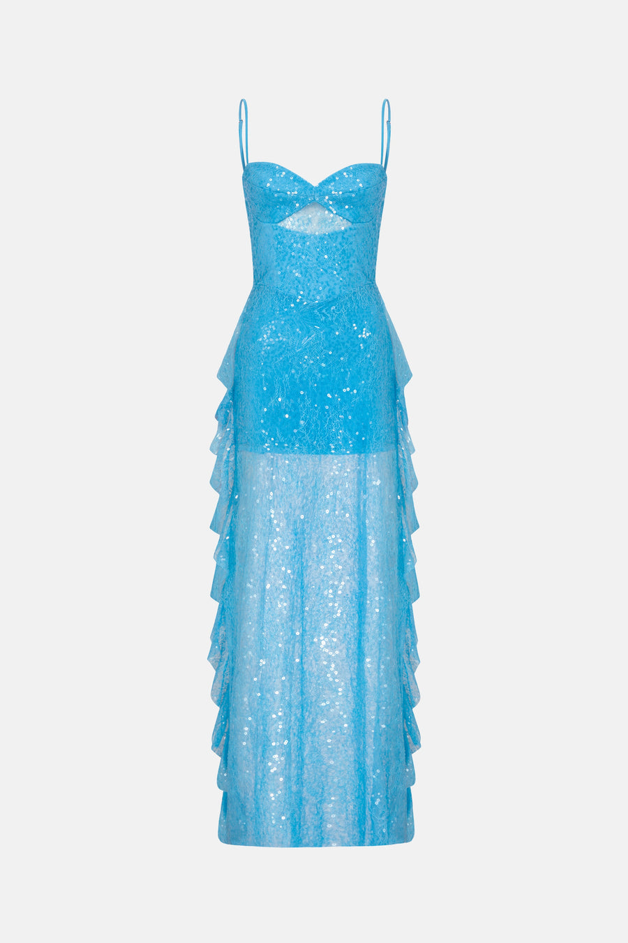 MARYANNE DRESS / TURQUOISE SEQUINE