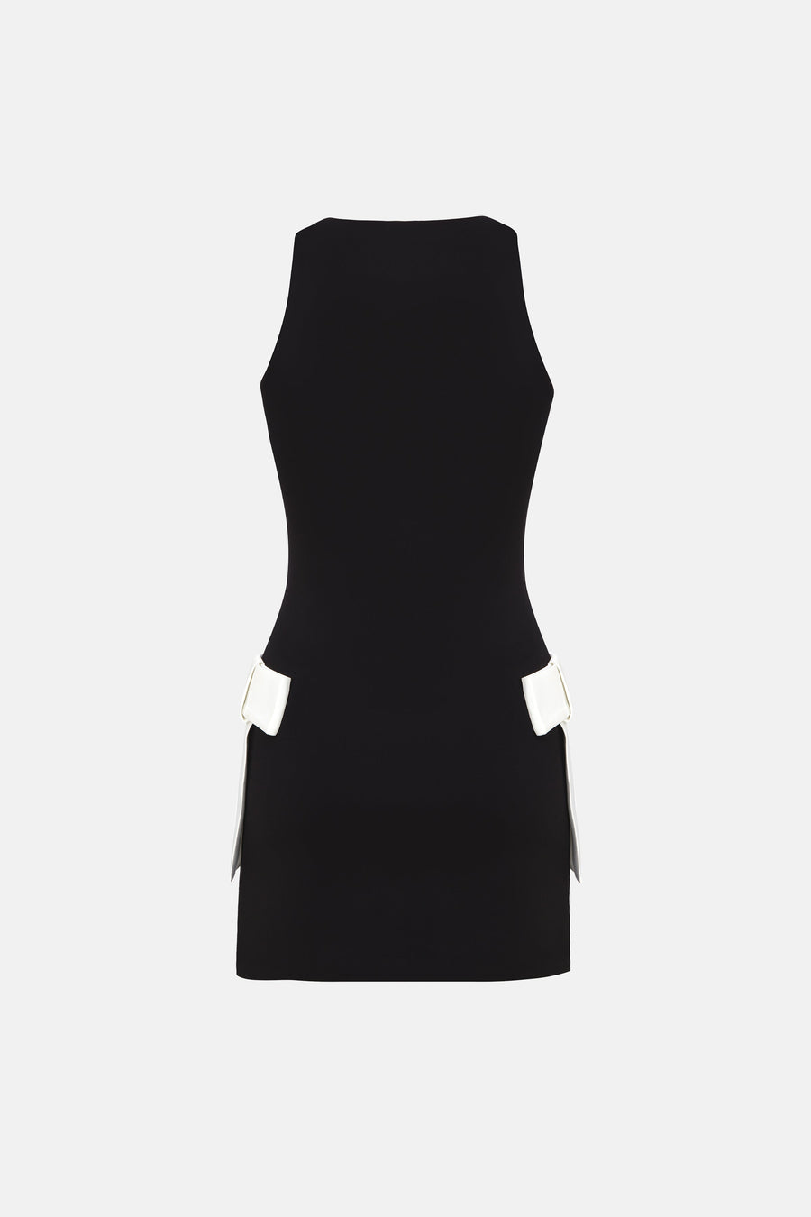 ODETTE MINI DRESS / BLACK AND WHITE