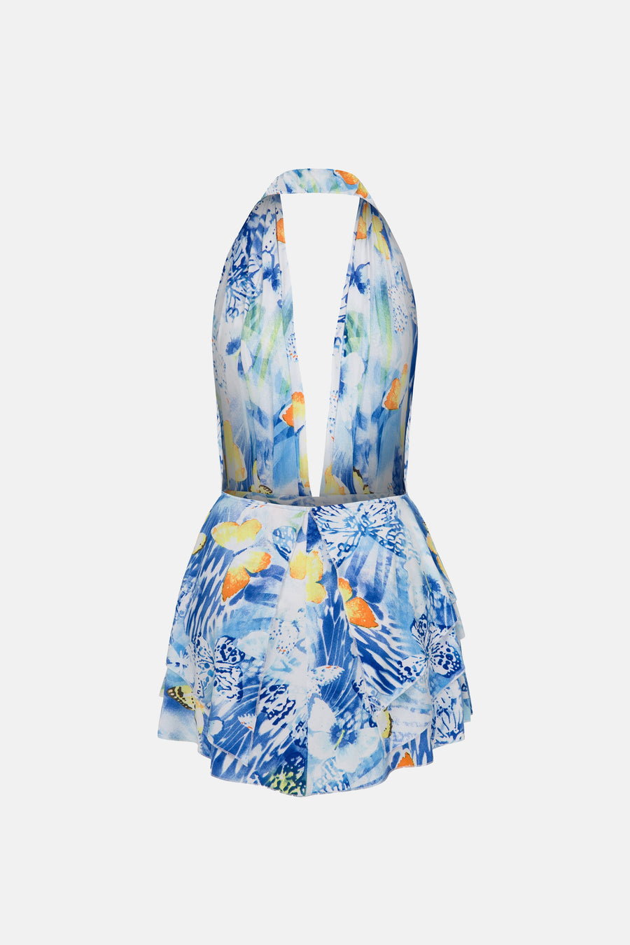 PIXIE DRESS / BLUE PATTERNED