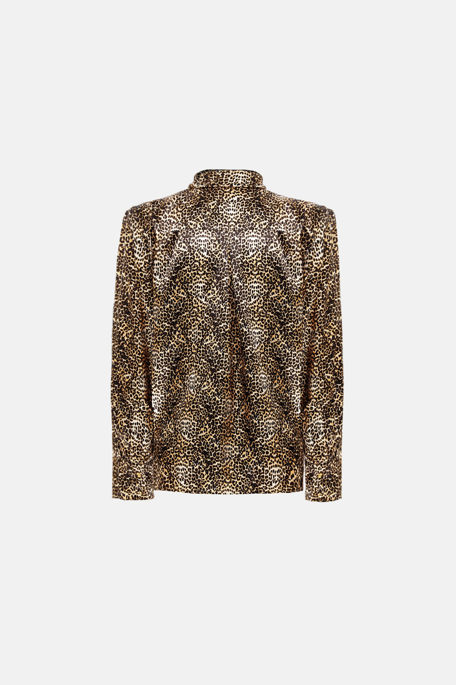 DION SATIN SHIRT / LEOPARD PATTERN